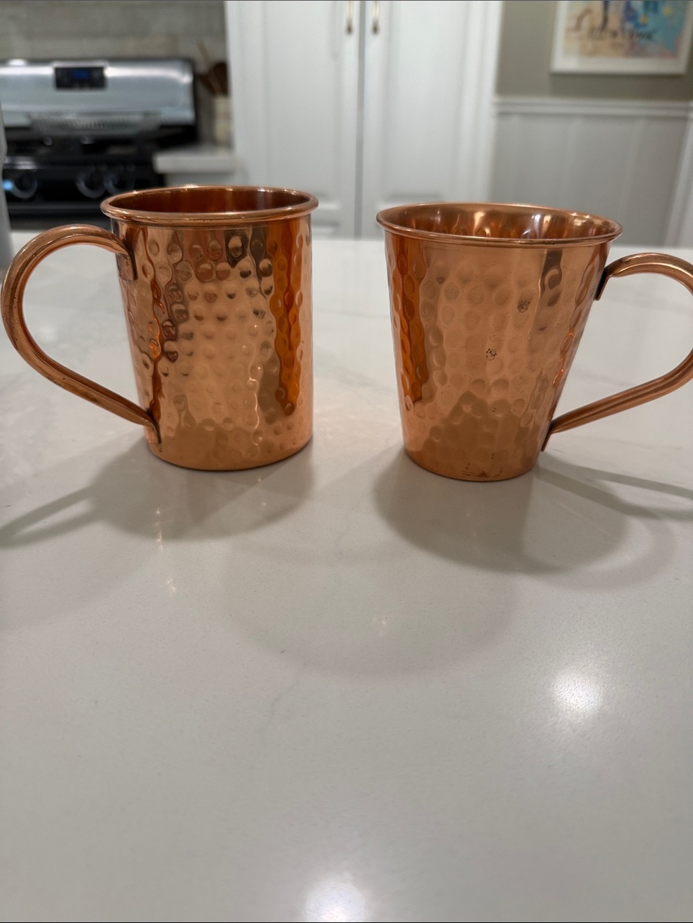 Moscow mule copper mugs